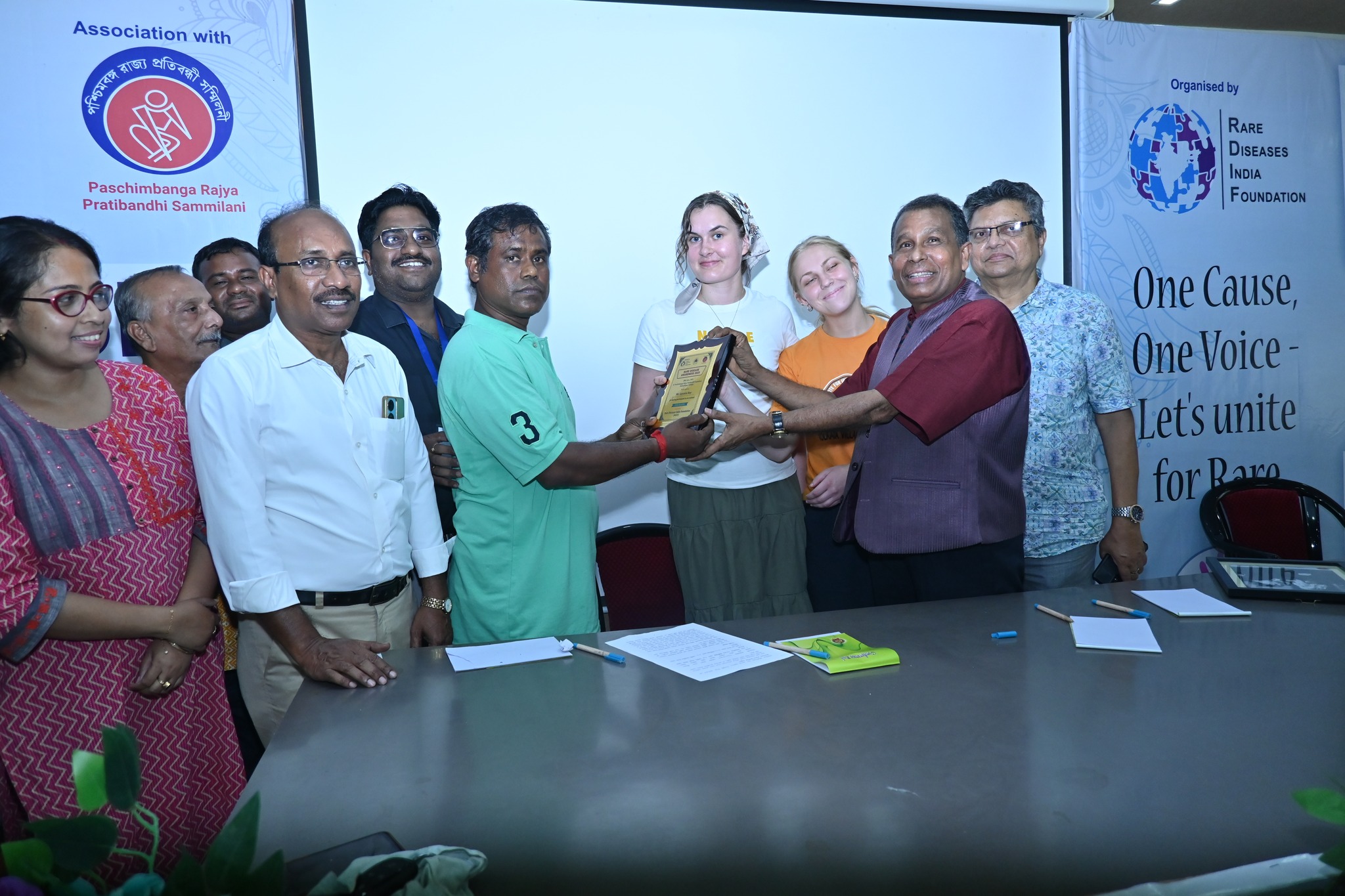 The opening ceremony of the Rare Diseases Awareness event.